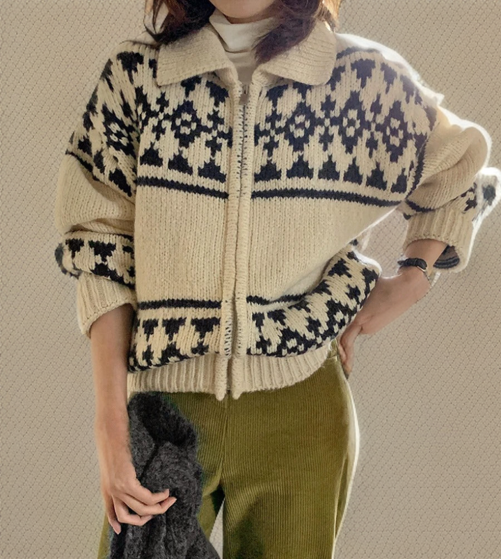 Drune | Wollpullover mit Knopfleiste