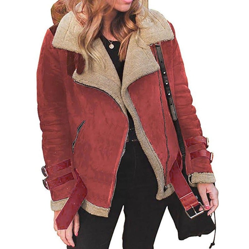 Drune | Oversize Lammfelljacke