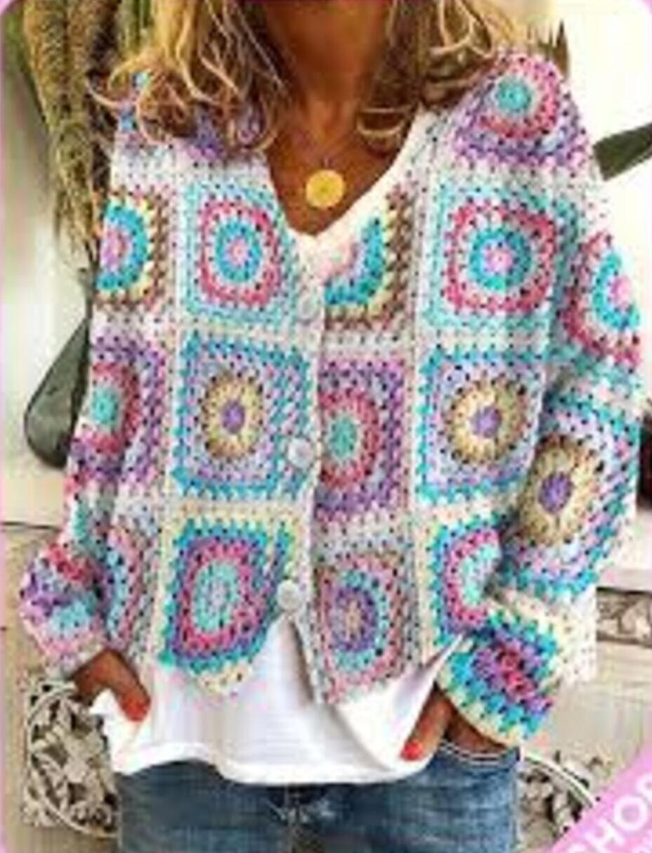 Drune | Farbenfroher Langarmpullover