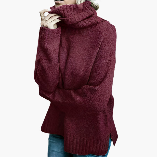 Drune | Oversized Rollkragenpullover - Lässiger Strickpullover für Alltag & Freizeit