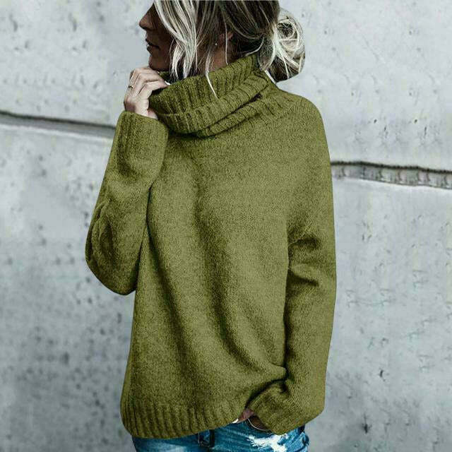 Drune | Pullover - Damen Herbst Übergröße Strick Rollkragenpullover