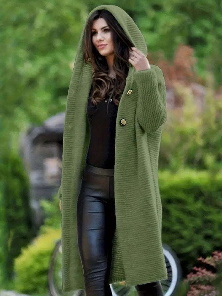 Drune | Warme Longline Strickjacke
