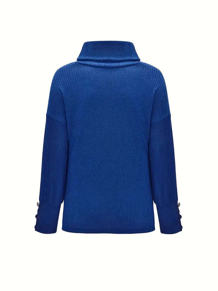 Drune |  Baumwoll-Rollkragenpullover für Damen - Perfekt für Casual Days