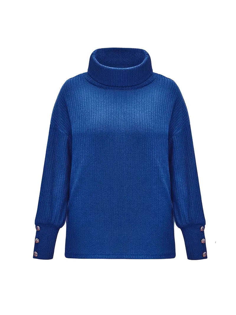 Drune |  Baumwoll-Rollkragenpullover für Damen - Perfekt für Casual Days