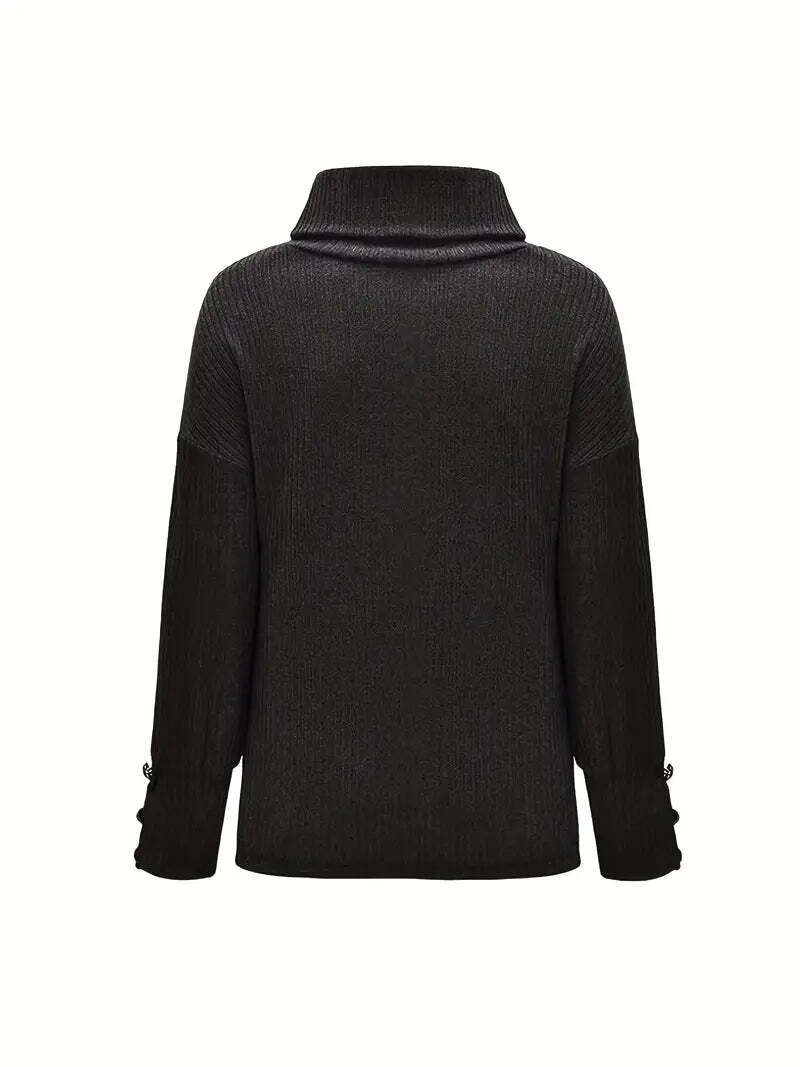 Drune |  Baumwoll-Rollkragenpullover für Damen - Perfekt für Casual Days