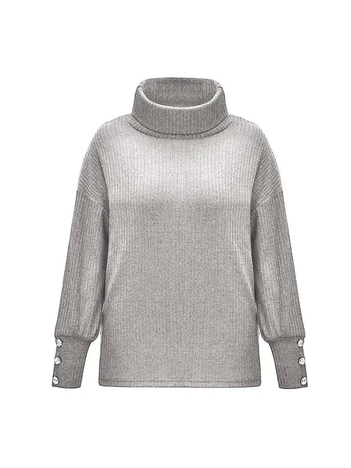 Drune |  Baumwoll-Rollkragenpullover für Damen - Perfekt für Casual Days