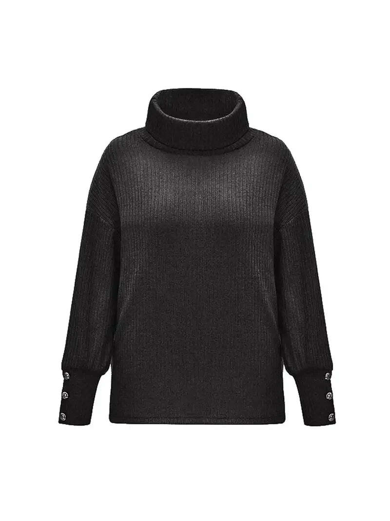 Drune |  Baumwoll-Rollkragenpullover für Damen - Perfekt für Casual Days