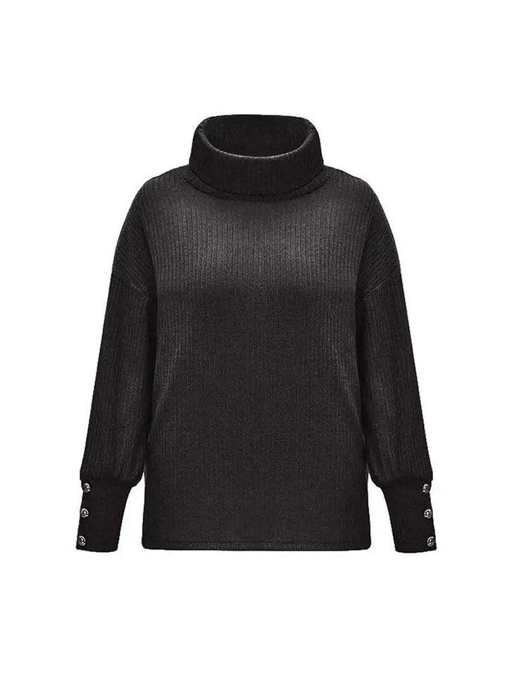 Drune |  Baumwoll-Rollkragenpullover für Damen - Perfekt für Casual Days
