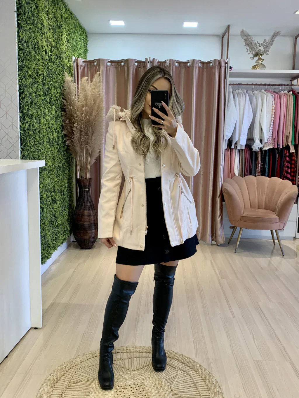 Drune | Parka mit Fellkapuze