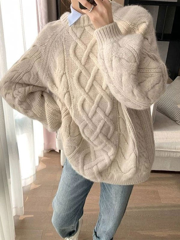 Drune | gestrickter Pullover mit Textur
