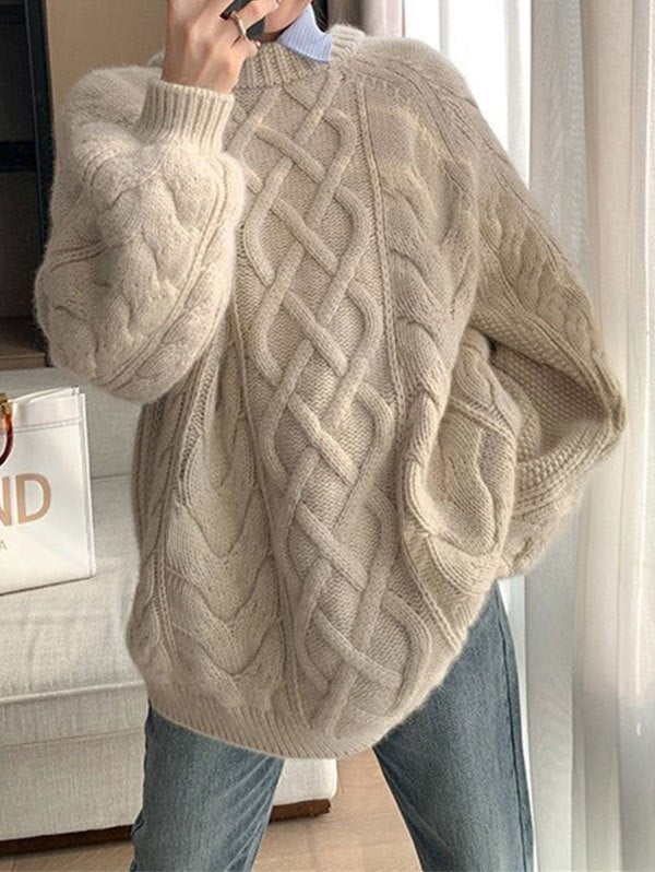 Drune | gestrickter Pullover mit Textur