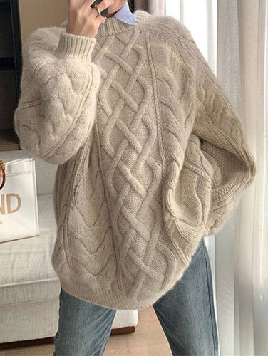 Drune | gestrickter Pullover mit Textur