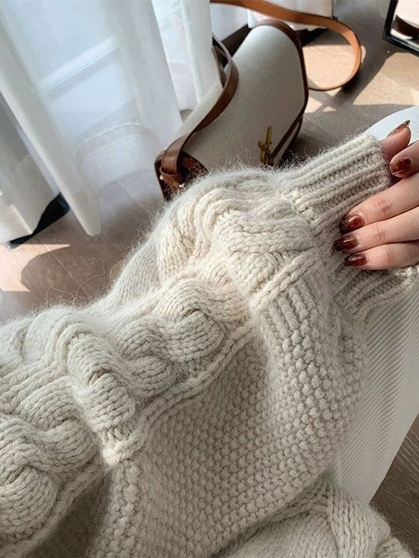 Drune | gestrickter Pullover mit Textur