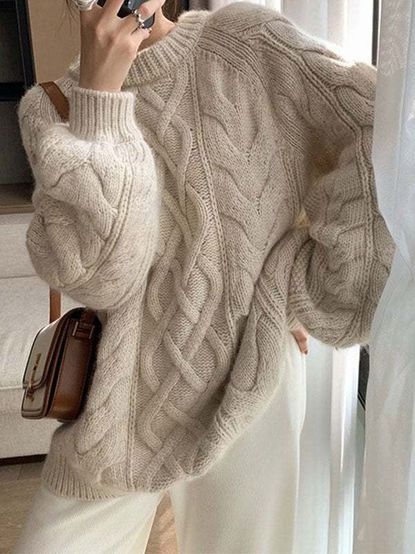 Drune | gestrickter Pullover mit Textur