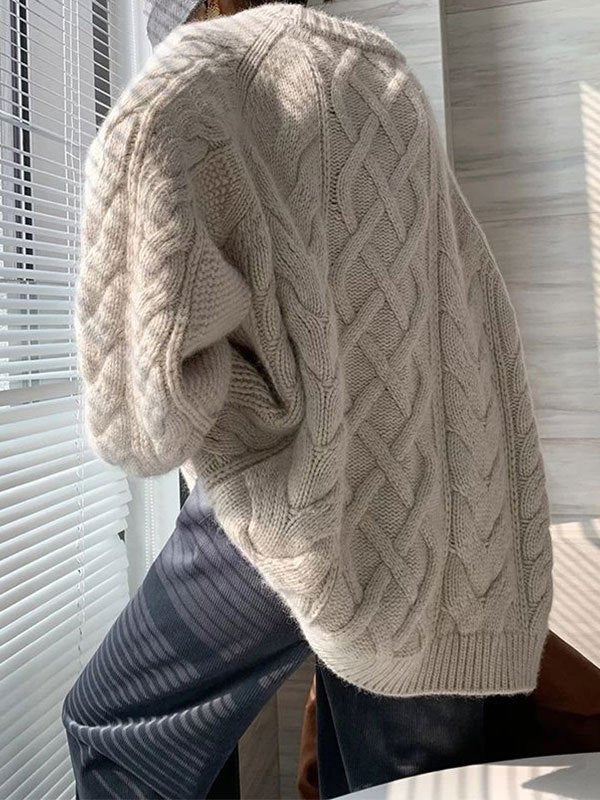 Drune | gestrickter Pullover mit Textur