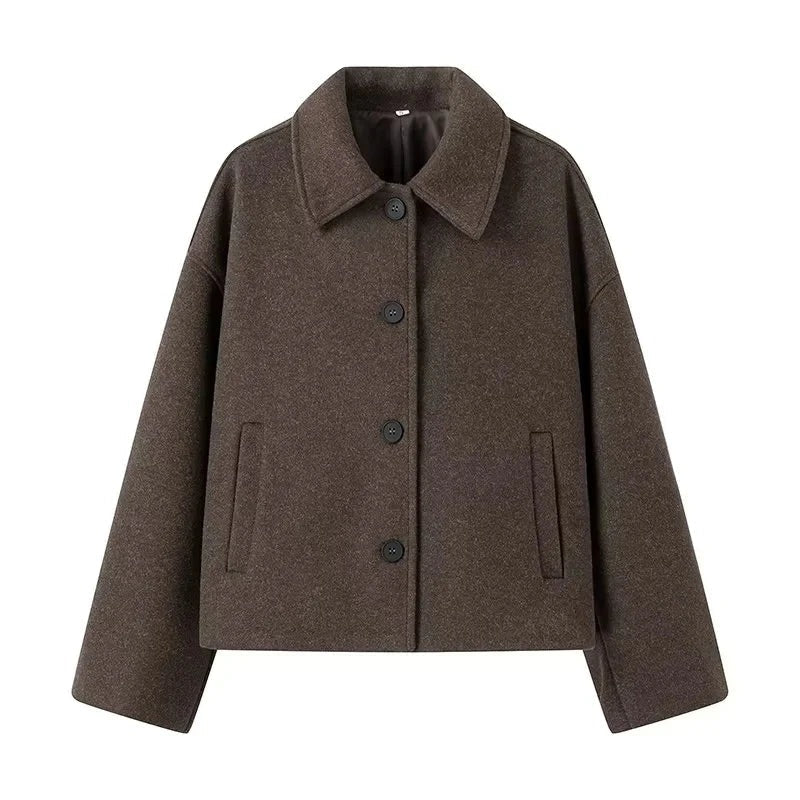 Drune | Wollmischung Boxy Fit mit Knöpfen Minimalistisches Design