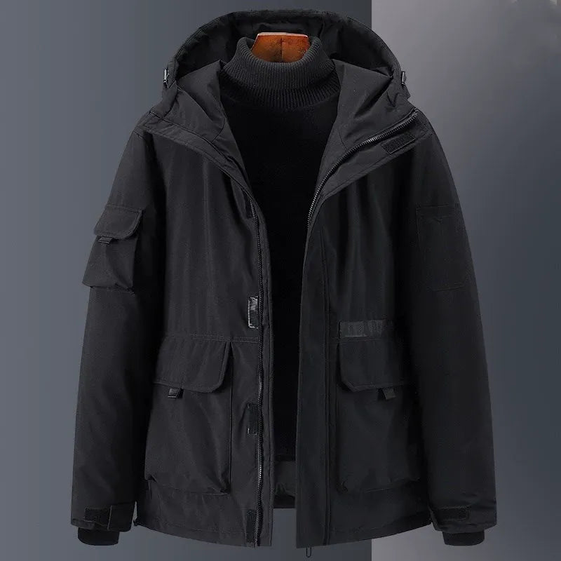Drune | Daunenjacke - Relaxed Fit - Mit Kapuze - Isoliert - Wasserabweisend - Taschen