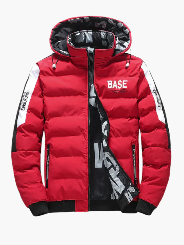 Drune | Pufferjacke - Mit Kapuze - Hüftlänge - Rippbündchen