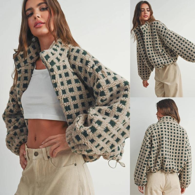 Drune | Check Fleecejacke