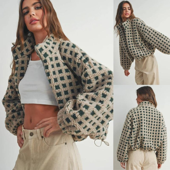 Drune | Check Fleecejacke