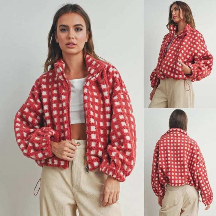 Drune | Check Fleecejacke