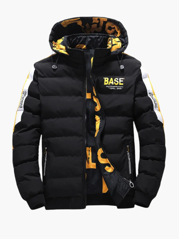 Drune | Pufferjacke - Mit Kapuze - Hüftlänge - Rippbündchen