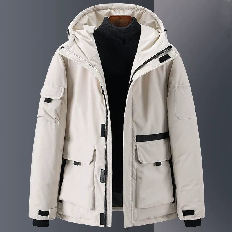 Drune | Daunenjacke - Relaxed Fit - Mit Kapuze - Isoliert - Wasserabweisend - Taschen