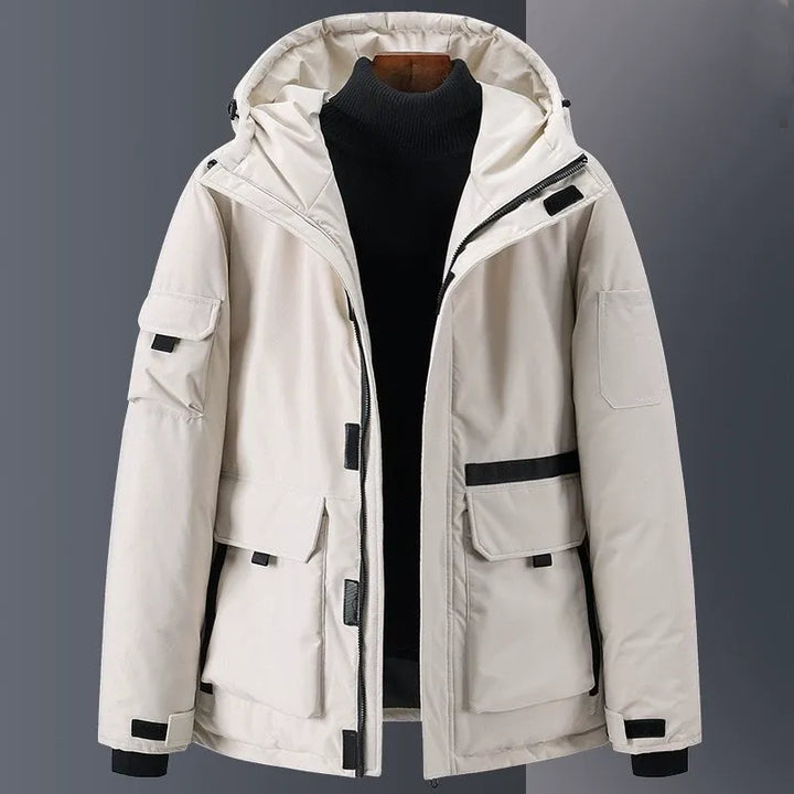 Drune | Daunenjacke - Relaxed Fit - Mit Kapuze - Isoliert - Wasserabweisend - Taschen
