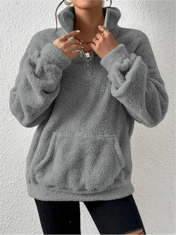 Drune | Übergröße Damen Fleece Kapuzenpullover mit Kapuze