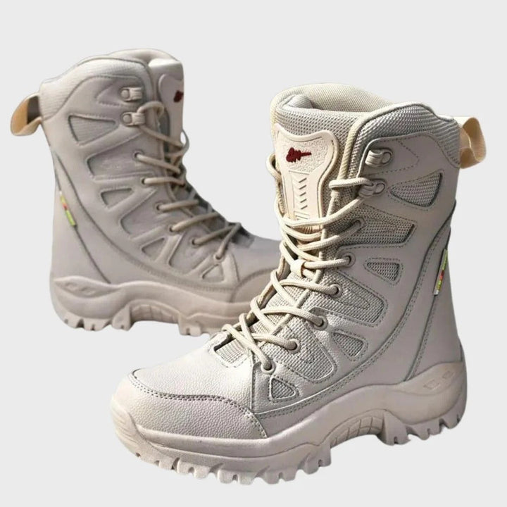 Drune | Wanderschuhe Hoher Schaft Leder und Mesh Verstärkte Zehen Knöchelstütze