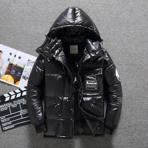 Drune | Pufferjacke Wasserabweisend Kapuze Normale Passform Steppdesign
