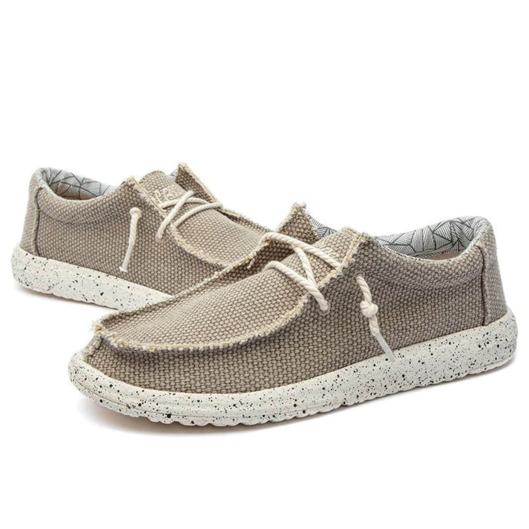 Drune | Slipper Lässige Passform Gewebter Stoff Atmungsaktiv und Leicht Schuhe Zum Hineinschlüpfen