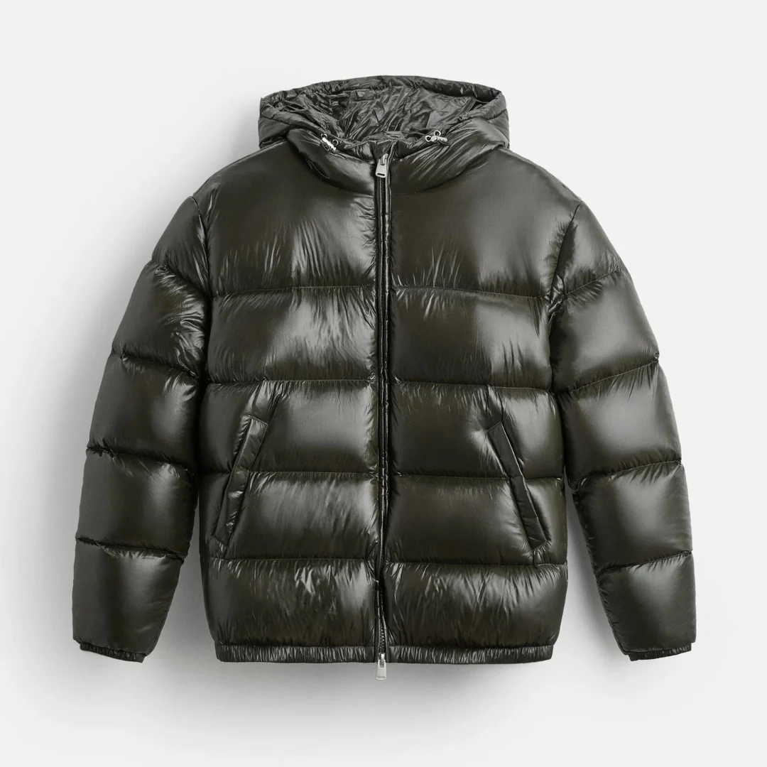 Drune | Pufferjacke - Gepolstert - Oversized Fit - Mit Kapuze - Taillenlänge