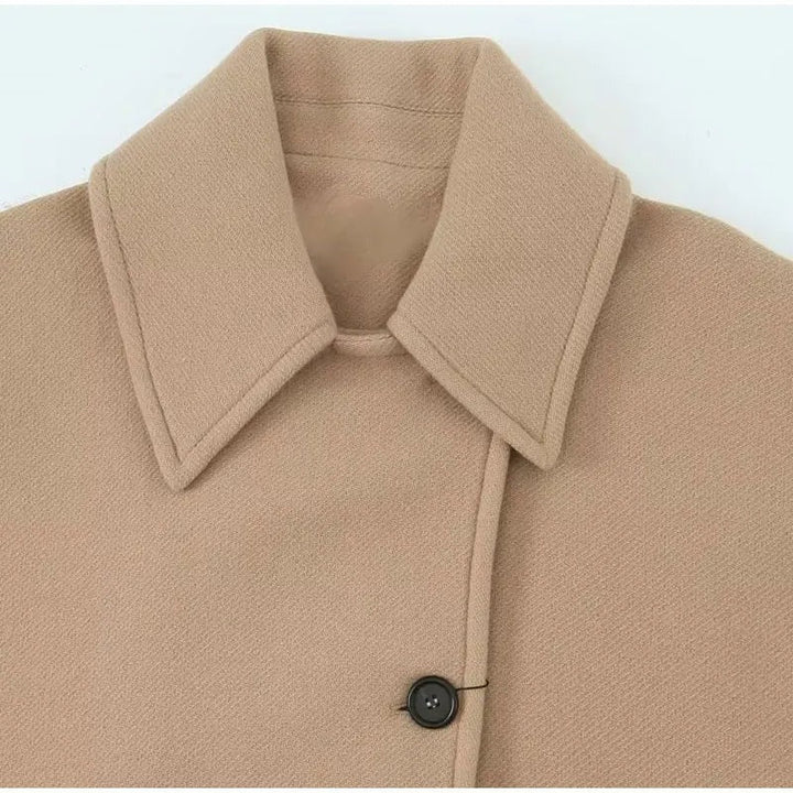 Drune | Übergröße Peacoat Doppelreiher Knopfleistenjacke