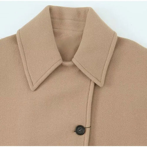 Drune | Übergröße Peacoat Doppelreiher Knopfleistenjacke