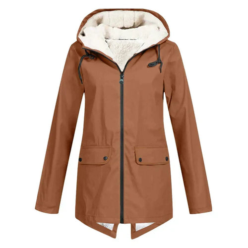 Drune | Trenchcoat - Wasserdicht - Fleecegefüttert - Tailored Fit - Mit Kapuze Mittellang