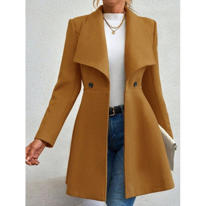 Drune | Wolle Slim Fit Langes Modell mit Breiten Revers