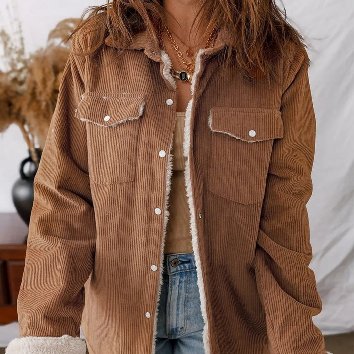 Drune | Gefütterte Cordjacke für Damen
