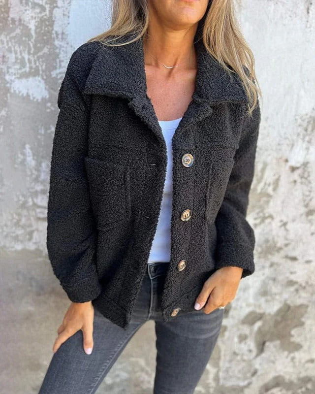 Drune | Sherpa Button up Jacke Lässige Warme Außenbekleidung