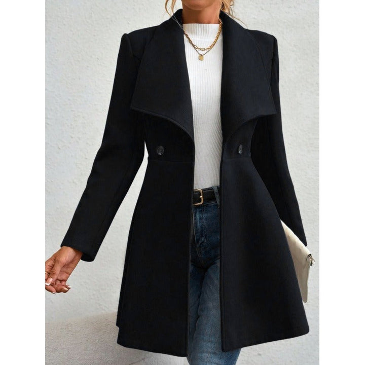Drune | Wolle Slim Fit Langes Modell mit Breiten Revers