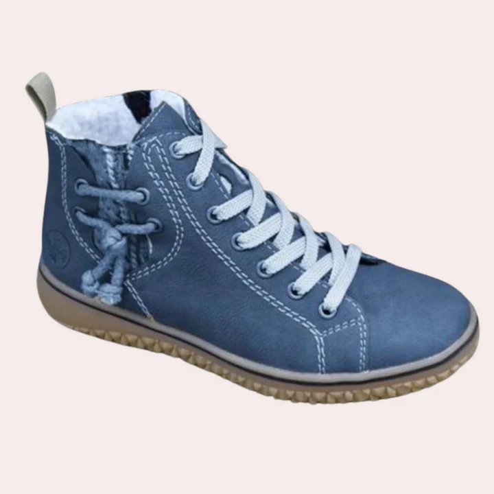 Drune | Stiefeletten Glattes Leder Schnürung Schmaler Schnitt Klobige Sohle