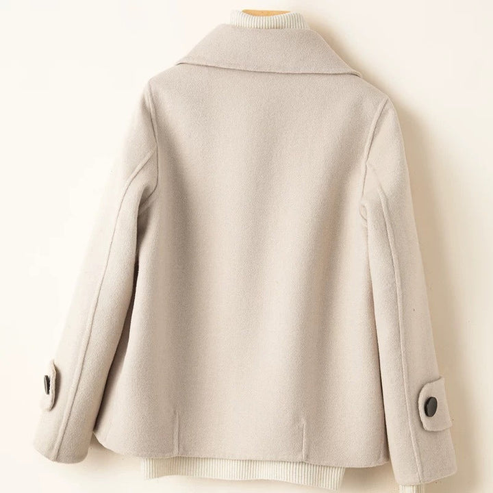 Drune | Wolle Taillierte Passform Doppelreiher Kurze Länge Klassischer Look