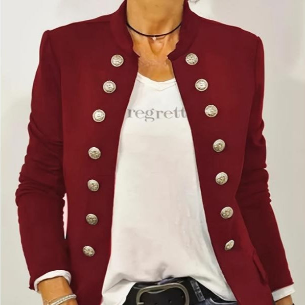Drune | Damen Taillierter Slim Fit Mantel Doppelpack