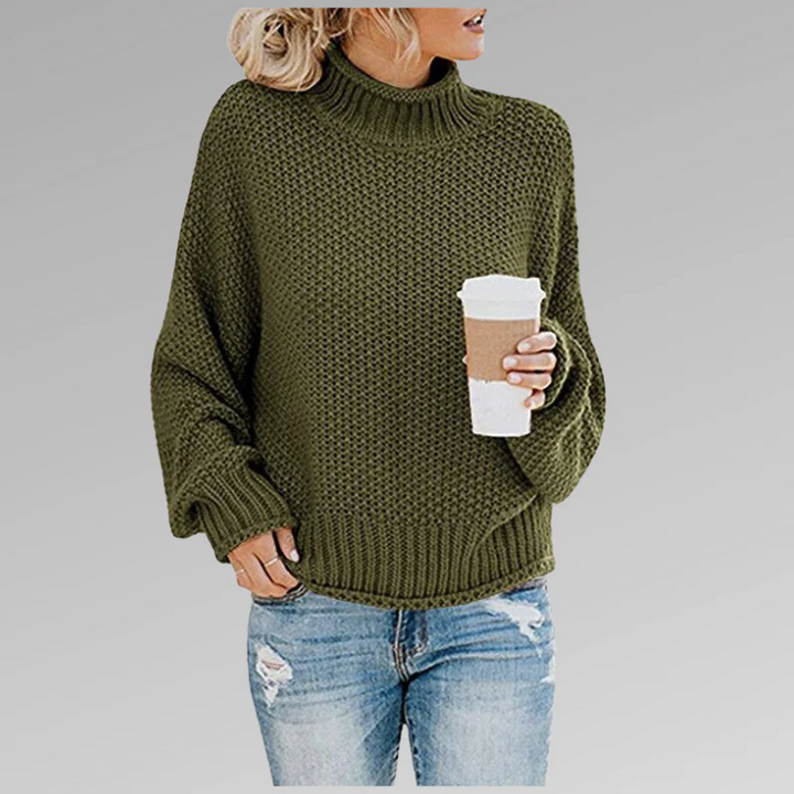 Drune | Weicher Damen Rollkragenpullover mit Strickstruktur