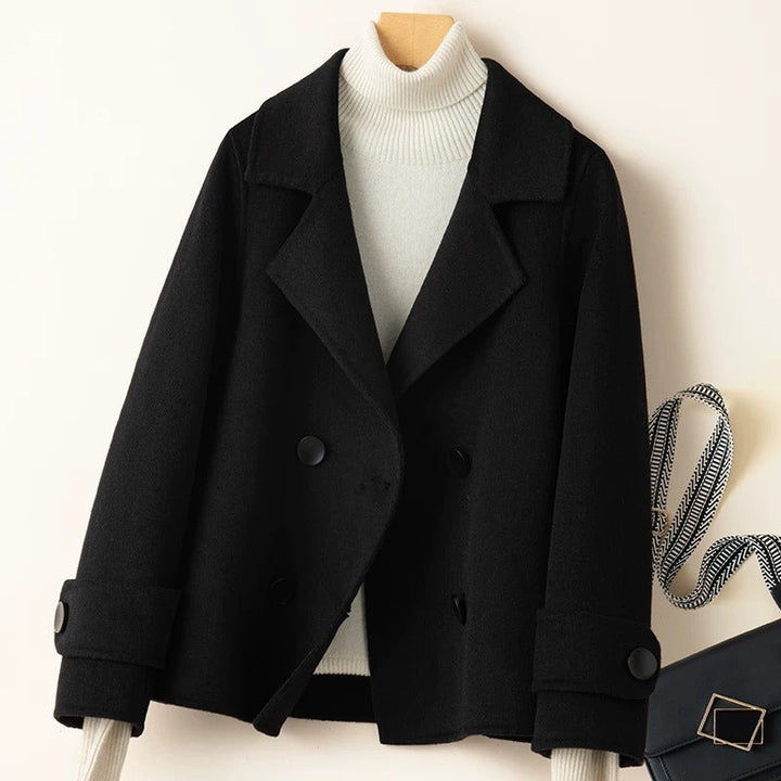 Drune | Wolle Taillierte Passform Doppelreiher Kurze Länge Klassischer Look