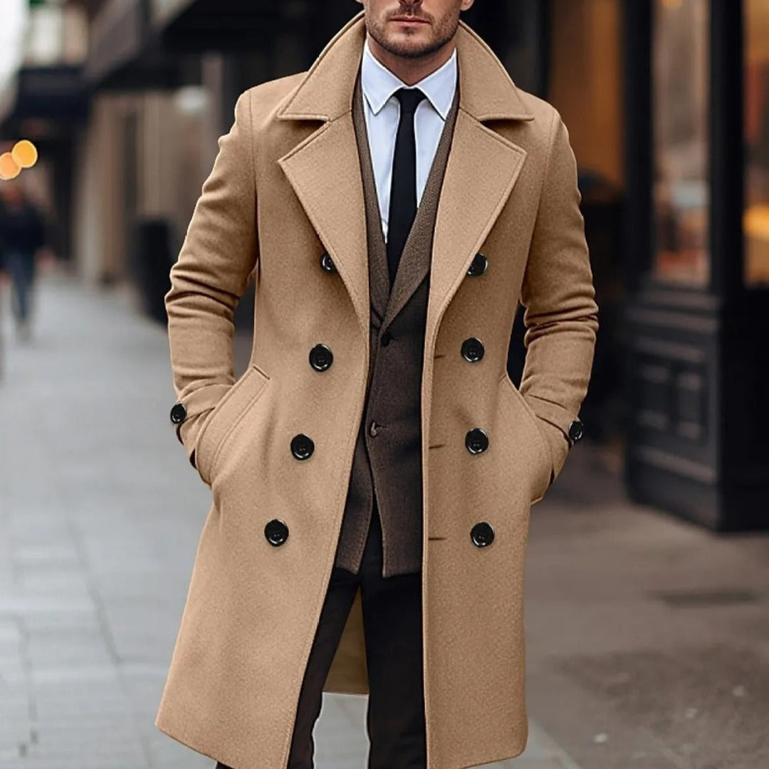 Drune | Eleganter Woll-Crossover-Mantel für Herren