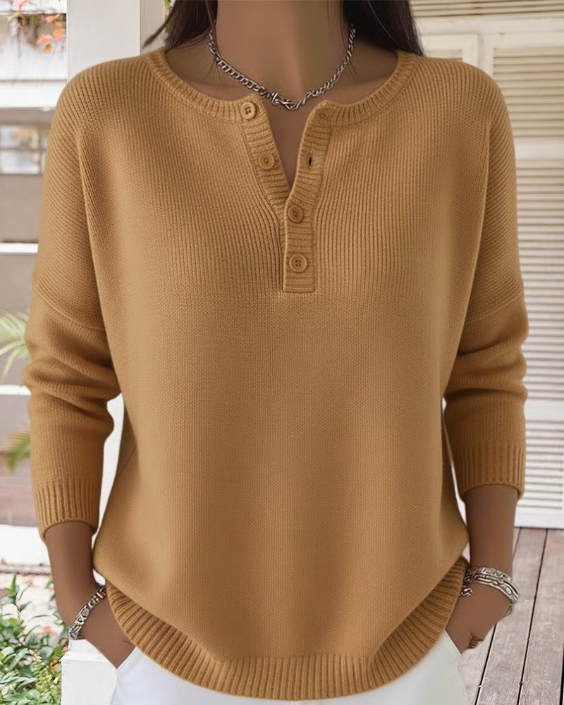 Drune | Klassische Strickjacke mit Knöpfen und langen Ärmeln