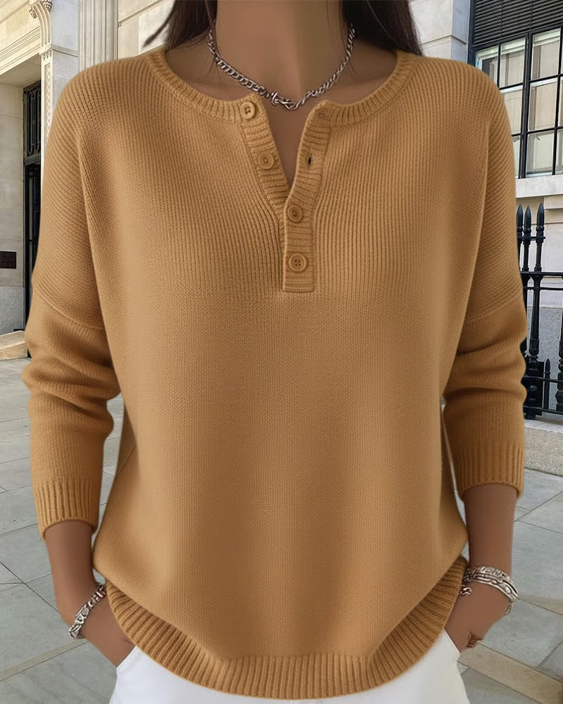 Drune | Klassische Strickjacke mit Knöpfen und langen Ärmeln