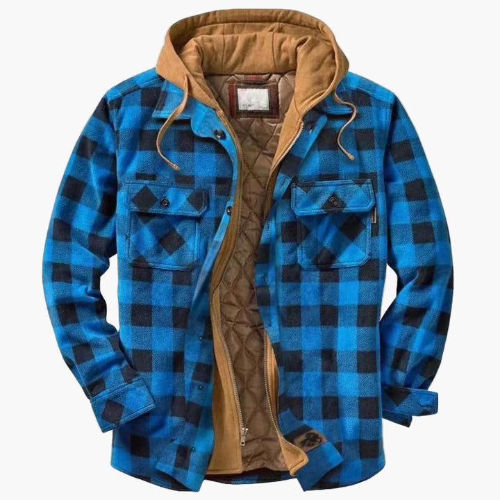 Drune | Flanelljacke Kariert mit Kapuze - Urbaner Freizeitstil für Herbst & Winter