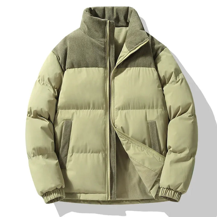 Drune | Gep Padded Jacke Übergroß Fit Steppnähte Corduroy Details